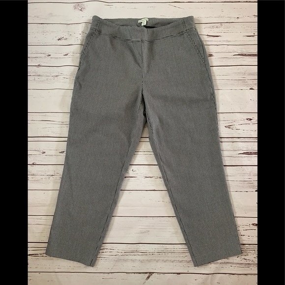 Adrienne Vittadini Black Print Pants - Picture 1 of 11